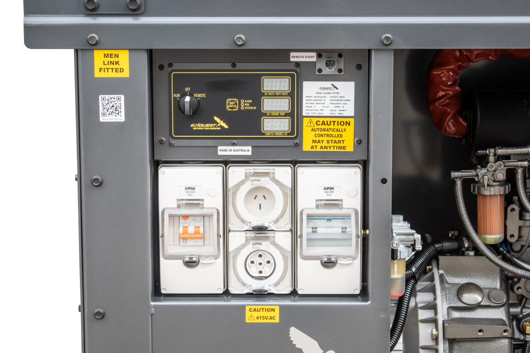 Generator defence industrial interface graphic overlay