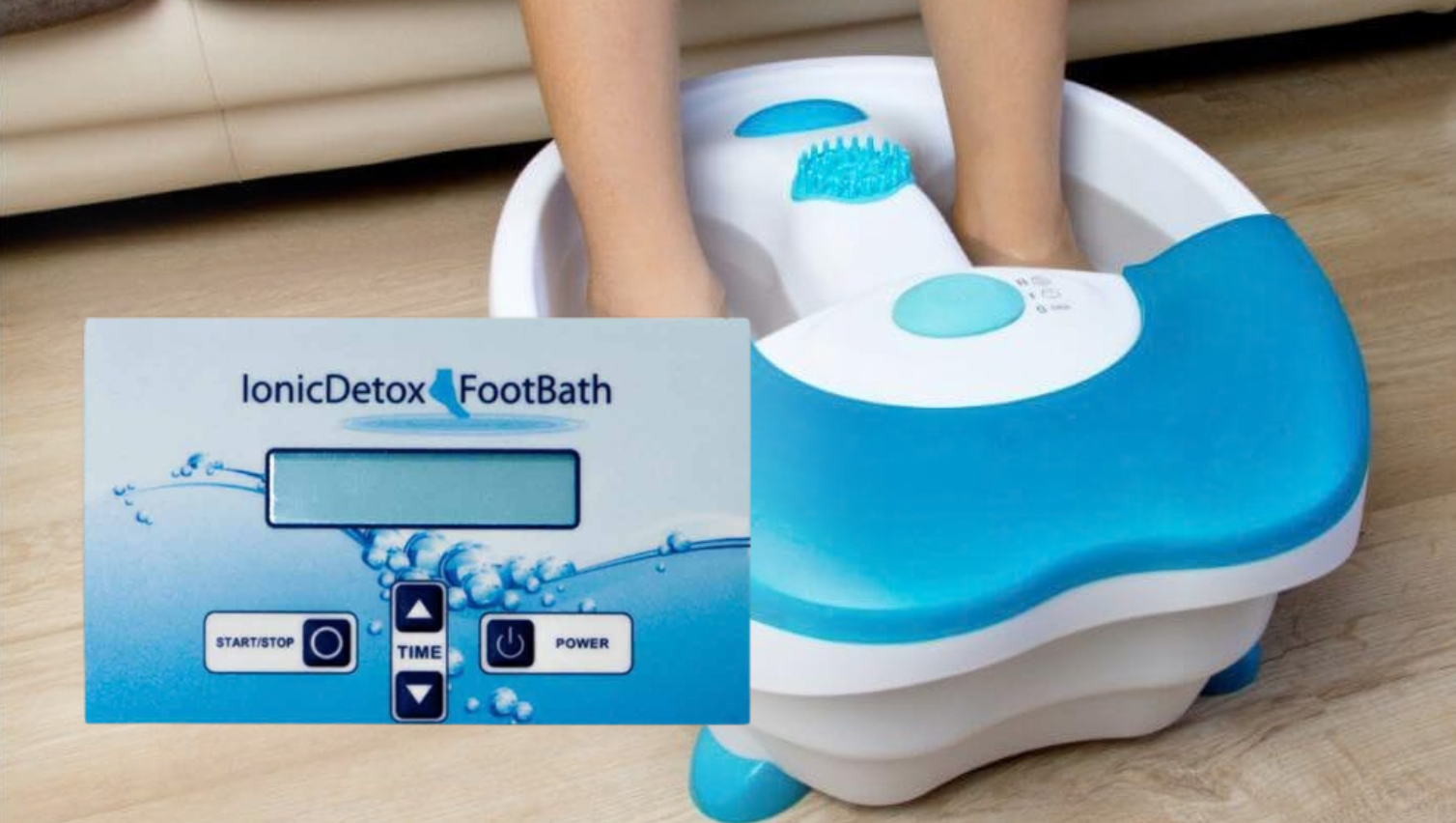 Iconic Detox foot bath graphic overlay