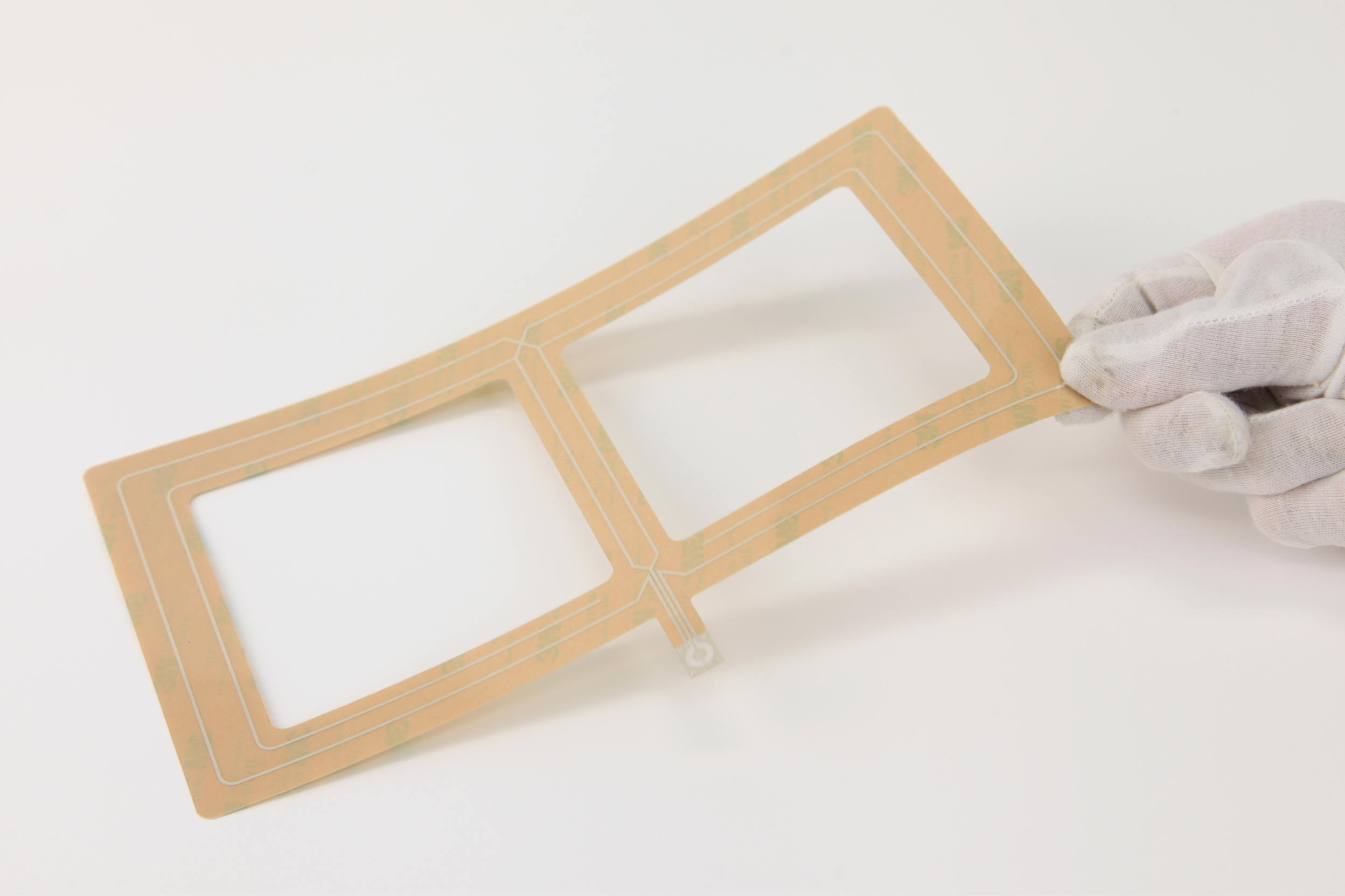 Flexible printed Bi-Squared antenna with 3M transfer adhesive backing