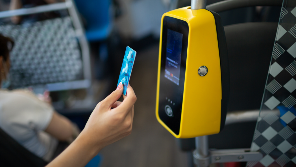 Public transport pass scan flexible electronics RFID antenna